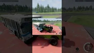 Miniature : Crash 4x4 contre un bus Beamng drive