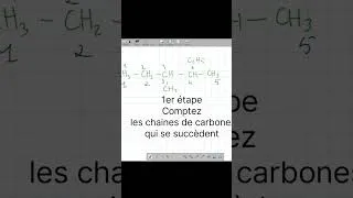 Miniature : Comment déterminer la Chaine carbonée principale #chimie_organique  #Hydrocarbures #Nomenclature