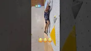 Miniature : ALMOST LOST my tibia on this one ☠️ #climbing #bouldering #parcours