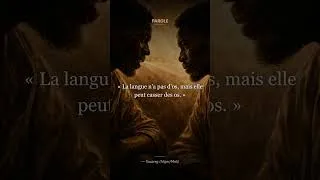 Miniature : Sagesse Africaine — La langue n'a pas d'os, mais elle peut casser des os. #citation #sagesse
