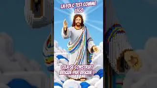 Miniature : ✝️ Jésus en LEGO : La Foi se Construit Brique après Brique 🧱 | Message Puissant #Shorts #jésus #foi