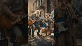 Miniature : Grandfather and granddaughter playing guitar singing #musique #christianmusic