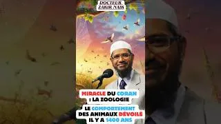 Miniature : "Le CORAN révélait des MIRACLES sur les ANIMAUX il y a 1400 ANS : INCROYABLE ! Zakir Naik FR
