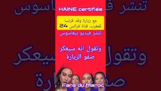 Miniature : في الوقت الذي يقوم فيه الوفد الفرنسي للمغرب، قناة فرانس24 "الجزائرية" تنشر فيديو بيغاسوس، شاهد