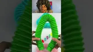 Miniature : Relaxing and Creating Two Style ASMR POP-TUBE #asmr #satisfyingvideos #relaxing #oddasmr #poptubes