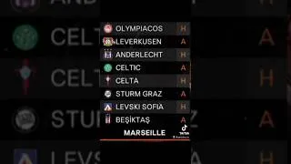 Miniature : TIRAGE AU SORT UEFA EUROPA🏆 LEAGUE POUR L'OM ! #om #olympiquedemarseille #uefa #europaleague