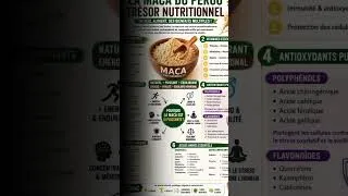 Miniature : maca, bienfaits nutritionnels #nutrition #science #santé #santénaturelle #nature #bien