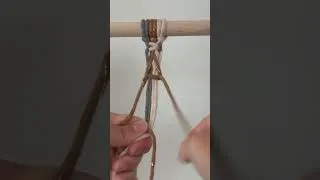 Miniature : Tuto macramé mural : chaîne de nœuds plats élégante | Square Chain Knot Macrame Wallhanging Tutorial