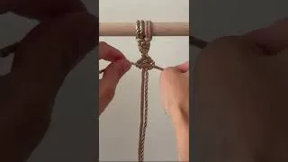 Miniature : Cute Gold & Blush Spiral Knot | Nœud spirale en macramé mural |  Macramé Tutorial