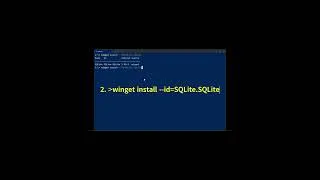 Miniature : Comment Installer SQLite CLI #Shorts
