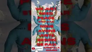 Miniature : Stop war ! Arrête la guerre ! #peace #paix #stopwar #guerreukraine #shorts