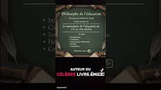 Miniature : le cours numéro 9 les mouvements de l'éducation de 17e et 19e siècles