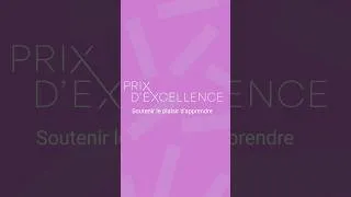 Miniature : Prix d’excellence en enseignement – Soutenir le plaisir d’apprendre
