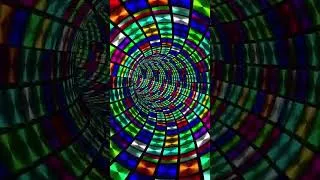 Miniature : Psychedelic Tunnel #shorts ,#trippy, #circle ,#india , #fractals ,#trance #psytrance ,#rave ,#techno