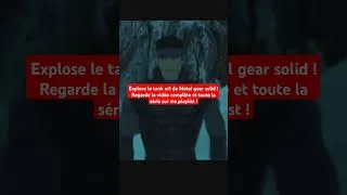 Miniature : Comment exploser le tank m1 en étant mauvais ? Mode difficile  #astuce #metalgearsolid #PlayStation