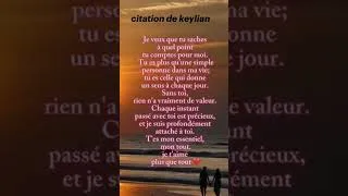 Miniature : Texte d'amour#amour #citation #love #shortvideo #lovesong #viralvideo #reels#relationship #couples