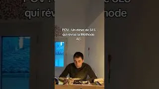 Miniature : POV un élève de SES qui révise la méthode...