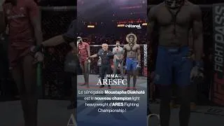 Miniature : Le combattant sénégalais 🇸🇳 Moustapha Diakhaté a décroché la ceinture ARES 40 des mi-lourds (-93 kg)