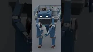 Miniature : Timelapse disponible sur ma chaine ! #shorts #blender #mechanic #robot #hardsurface #twitch