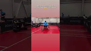 Miniature : Crazy shot 🤯🤯 #tabletennis #sports #pingpong #funny #challenge #lucky #humour