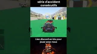 Miniature : série d'accident consécutifs #parkour #gta5 #gtaonline #ps5 #gta #funny #race #troll