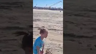Miniature : My Daughter vs. the Elements😂🌪️ | Funniest Beach Moment!