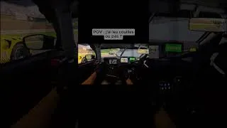 Miniature : Deux de front à l'approche du raidillon #simracing #lemansultimate #triplescreen #simracer