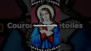Miniature : Couronnée d'étoiles (Nous te saluons, Marie), Chant Chrétien avec paroles #louange #shorts