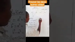 Miniature : Un côté donné, trouver les deux autres #maths #education #equation #geometry #generalknowledge