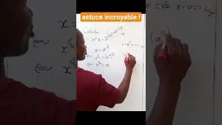 Miniature : Quelle incroyable astuces ! #maths #education #equation #olympiad #squareroot #exponent