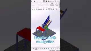 Miniature : Escalier Droit avec palier