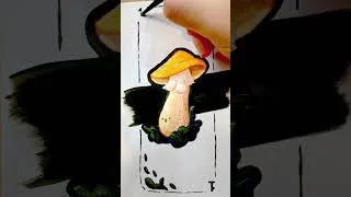 Miniature : Carte du champignon :) - #illustration #art #champignon #gouache #mushroom