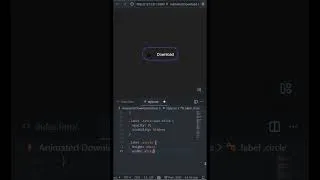 Miniature : Animated download button with css Html JavaScript #coding #programming#webdevelopment #html