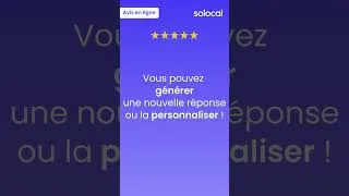 Miniature : Solocal - Répondez aux avis avec l'aide de l'IA !