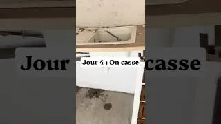 Miniature : Jour 4 : On casse ! 🙊 #renovation #humour #nettoyage #emran #studio