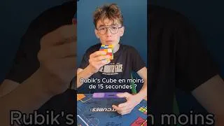 Miniature : Est-ce que je peux RESOUDRE un 3x3 en moins de 15 secondes ? #rubikscube #unboxing #wca #3x3 #2x2