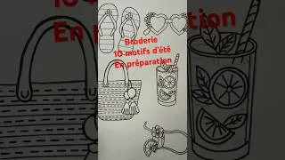 Miniature : ✨ Motifs de broderie d’été : les dessins avancent !