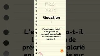Miniature : FAQ paie #3 : Saisie sur salaire