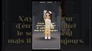 Miniature : Il brille toujours ☀️✨️//ib:capcut//#pourtoi #roblox #faitespercersvp #likeetabonnetoi #short #mrc