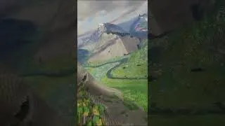 Miniature : Mods are Reterraforged with distant horizons and bliss shaders