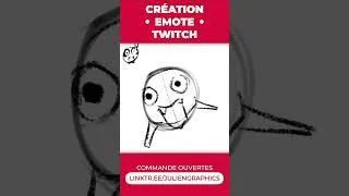 Miniature : Création d'une emote Twitch en timelapse 🎨 #shorts
