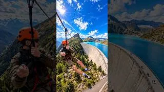 Miniature : EMOSSiONelle Zipline 🇨🇭 ⚡| Above Emosson Dam #Switzerland #Emosson #Zipline #GrandTourSwitzerland