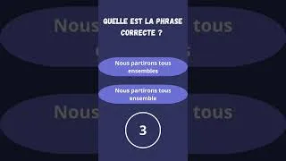 Miniature : Quiz français (niveau avancé) = quelle est la phrase correcte ?