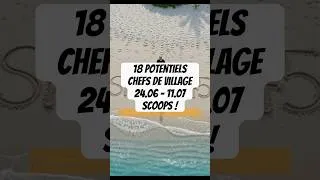 Miniature : 18 Potentiels Chef de village, la liste officielle est là #clubmed #recruitment