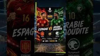 Miniature : CHOC Espagne Arabie Saoudite Coupe du Monde 2026 🔥 #CoupeDuMonde #Shorts