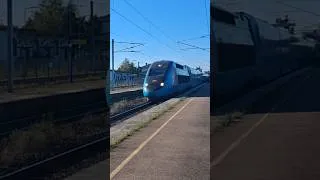 Miniature : Passage d'un TGV OUIGO avec un beau sifflet en gare de vendehneim ! #train #trainspotting #short