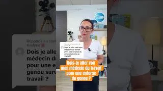 Miniature : Dois-je aller voir mon médecin du travail pour une entorse du genou ? #travail #santé #pourtoi