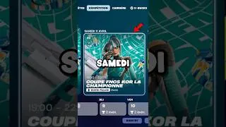 Miniature : Ce SAMEDI une GROSSE COMPÉTITION ARRIVE ! 🤯 #fortnite