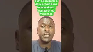 Miniature : test de student à deux échantillons indépendants:comparer les moyennes entre groupes