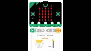 Miniature : Affichage d'un symbole suivant la luminosité sur micro:bit